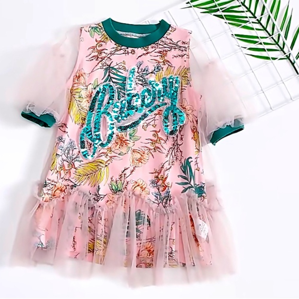 Pink Fashion Dress 5/6T